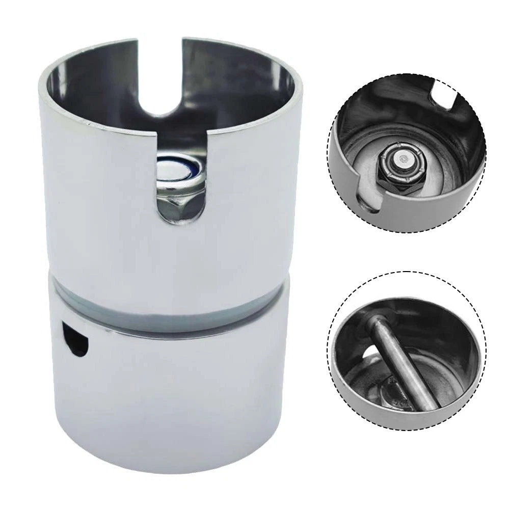 Swivel Insert Rod Holder for Boat Fishing Poles (Stainless Steel)