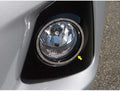 2pc. Luxury FX Stainless Front Fog Light Accent Trim for 14-16 Toyota Corolla 4D