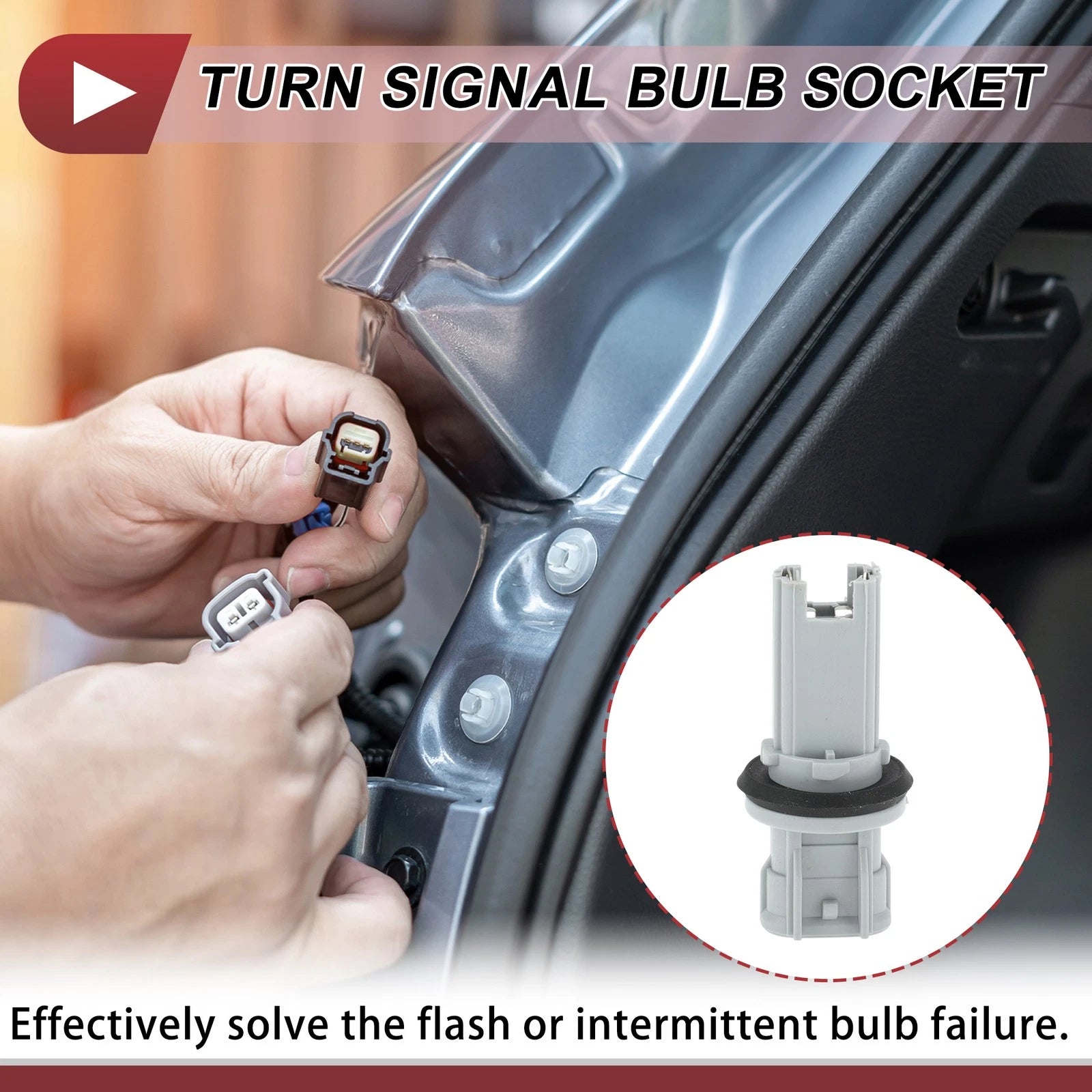 1 Pc Turn Signal Light Socket for Lexus LX470 (1998–2007) No. 9007560004 2 Pin