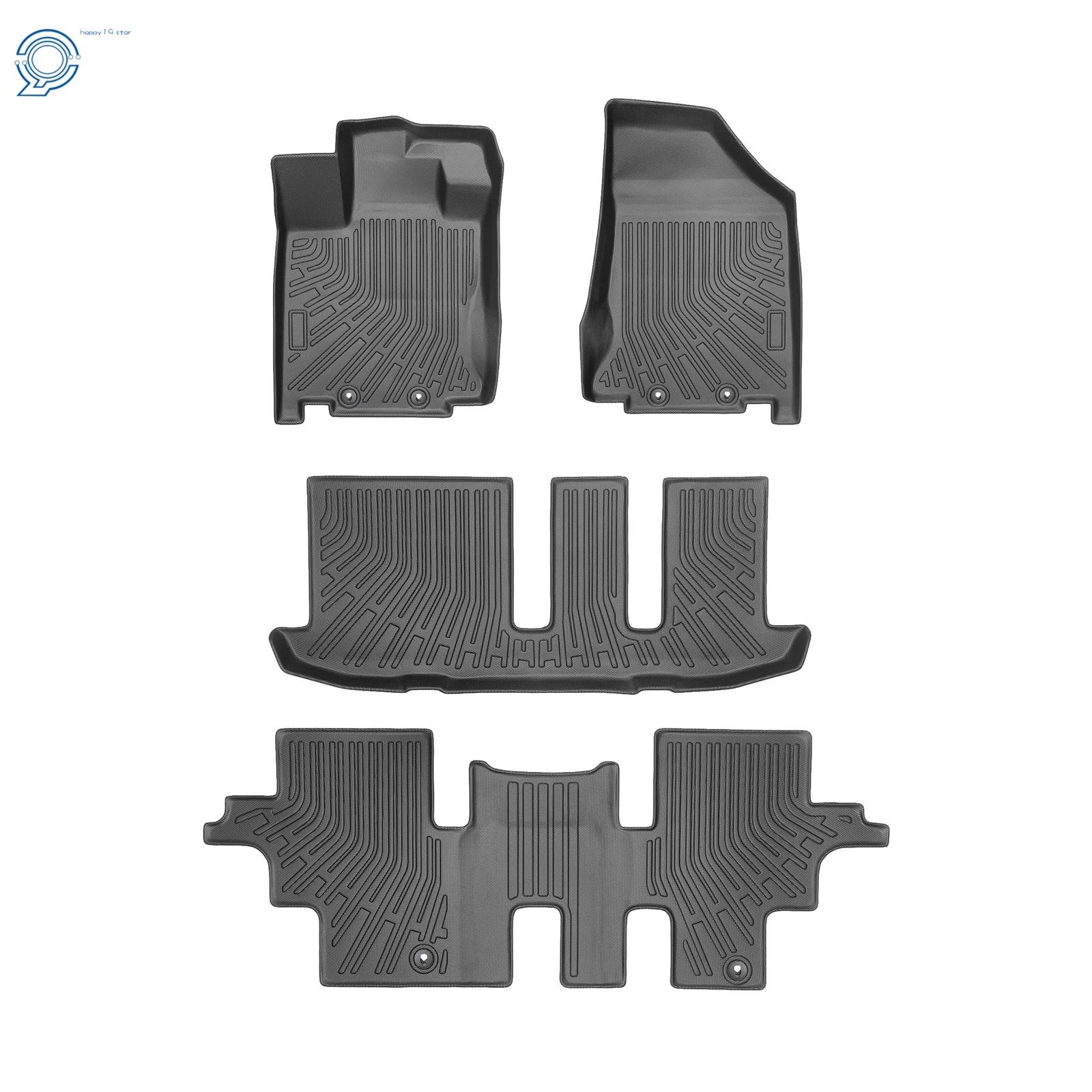 Set of 4 TPE Floor Mats for Nissan Pathfinder (2013–2020) Infiniti QX60 (2014–2020)