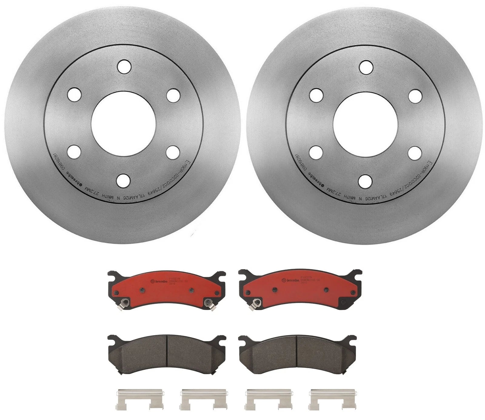 Brembo Front Brake Kit 305mm Disc Rotors Ceramic Pads for Cadillac Chevrolet GMC
