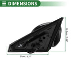 Right Side Door Mirror for Nissan Sentra (2020–2022) Manual Folding Black