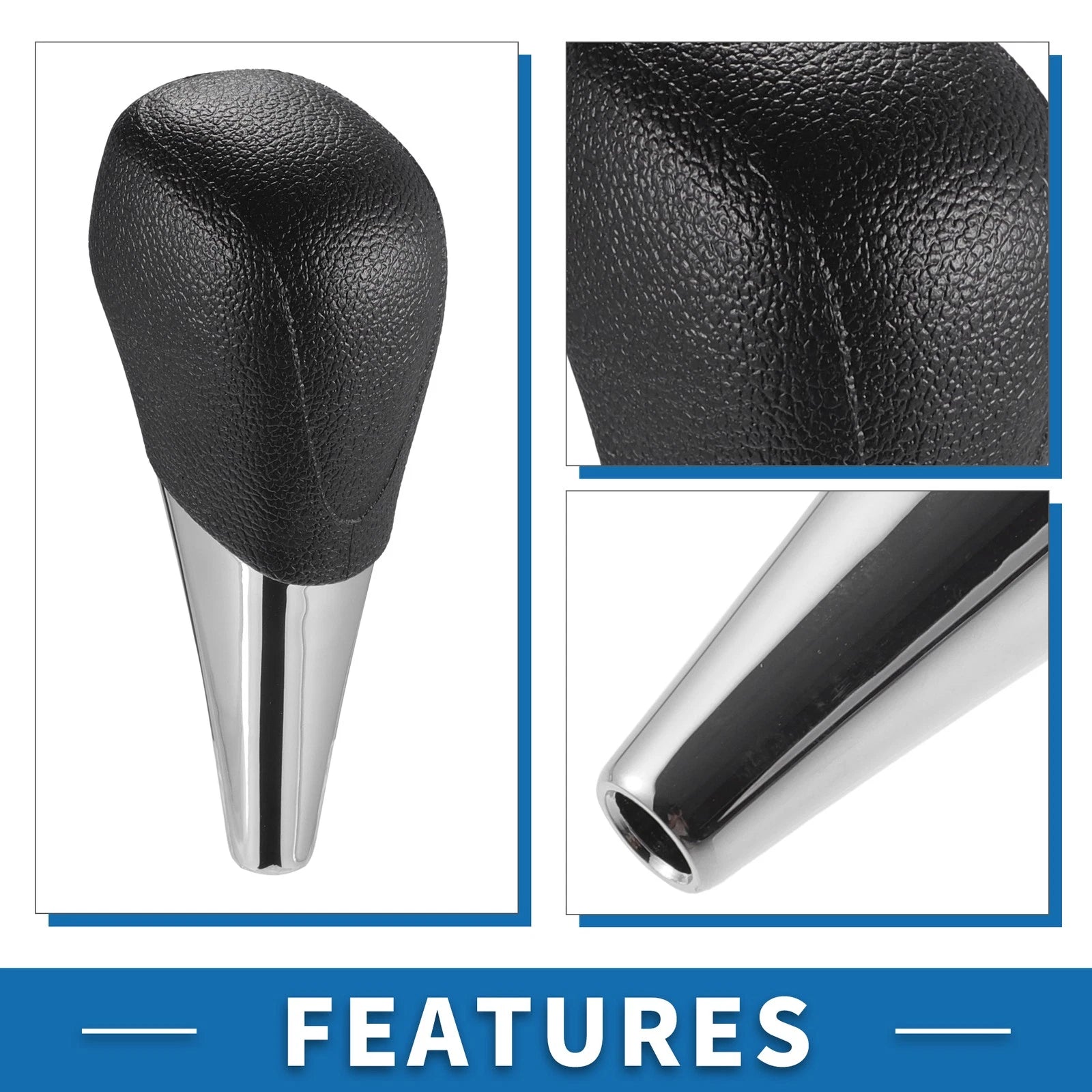 Automatic Gear Shifter Knob for Toyota 4Runner (2003–2017) Faux Leather Black
