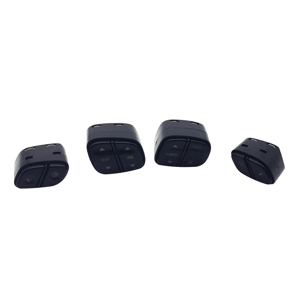 Set of 4 Steering Wheel Switch Control Buttons for Chevy Silverado 1500 GMC Sierra (2014–2019)