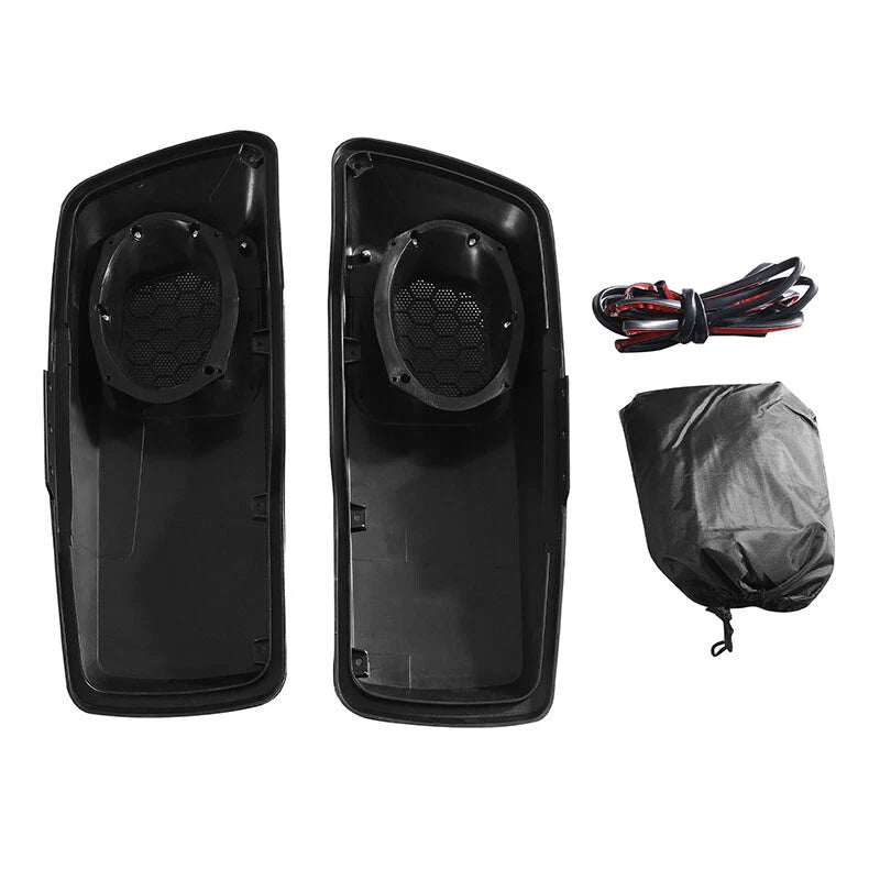 6"x9" Vivid Black Saddlebags Speaker Lids for Harley Electra Glide (2014–2024)