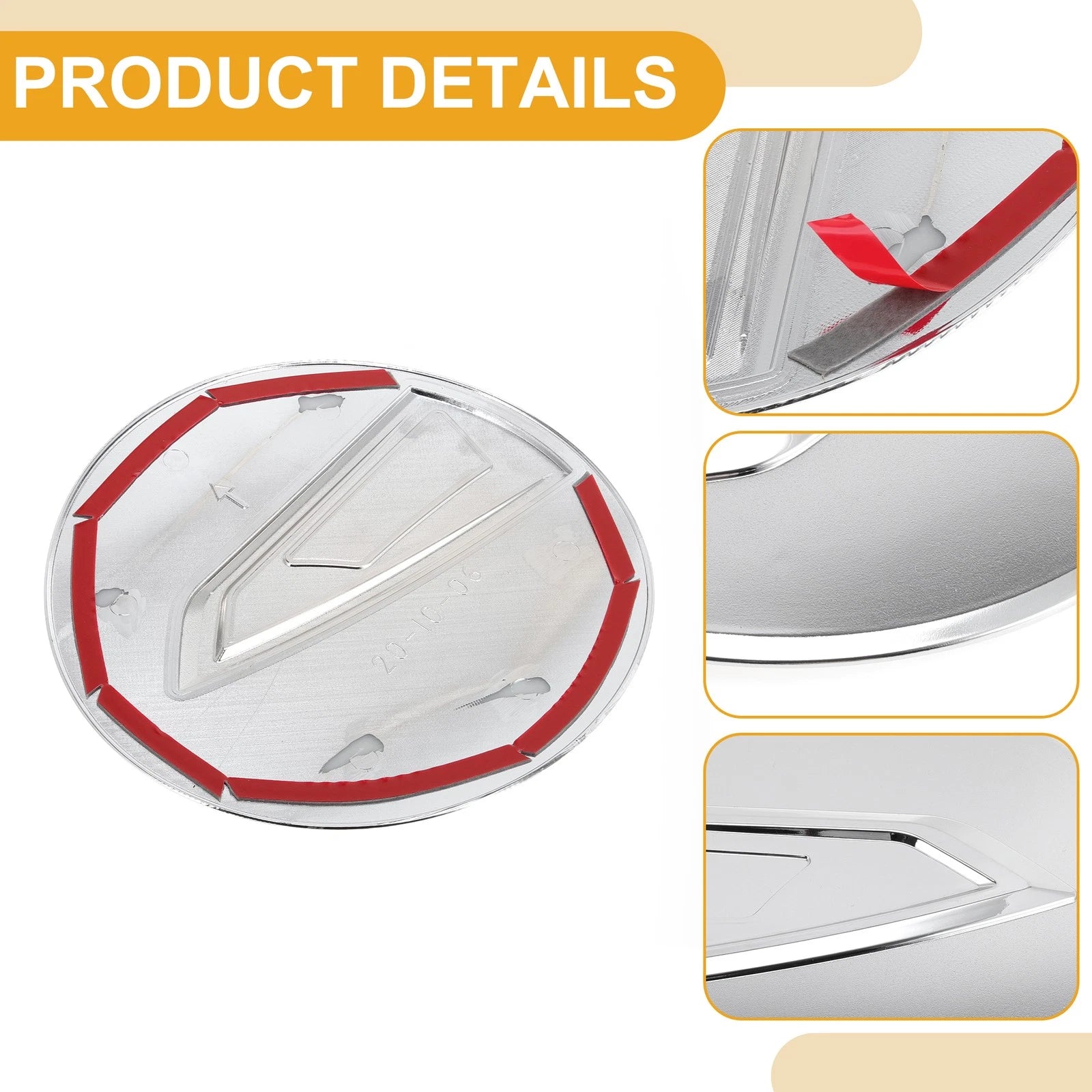 Fuel Tank Door Cap for Chevy Blazer (2020–2025) Chrome Silver Tone