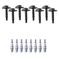 Set of 8 Ignition Coils & NGK Iridium Spark Plugs for Audi RS6 4.2 V8 (2008–2010)