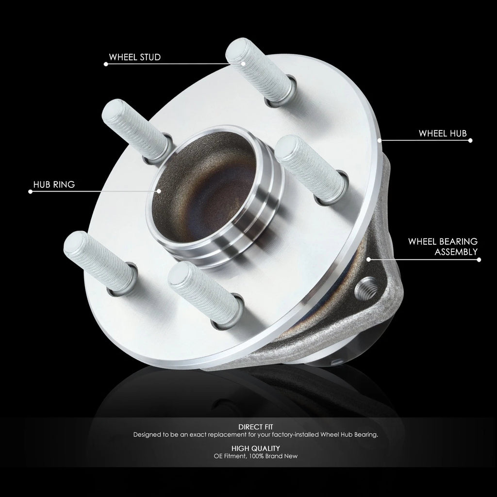 Set of 2 Rear Wheel Bearings & Hubs for Toyota Celica/Corolla/Matrix/Prius (00–09)