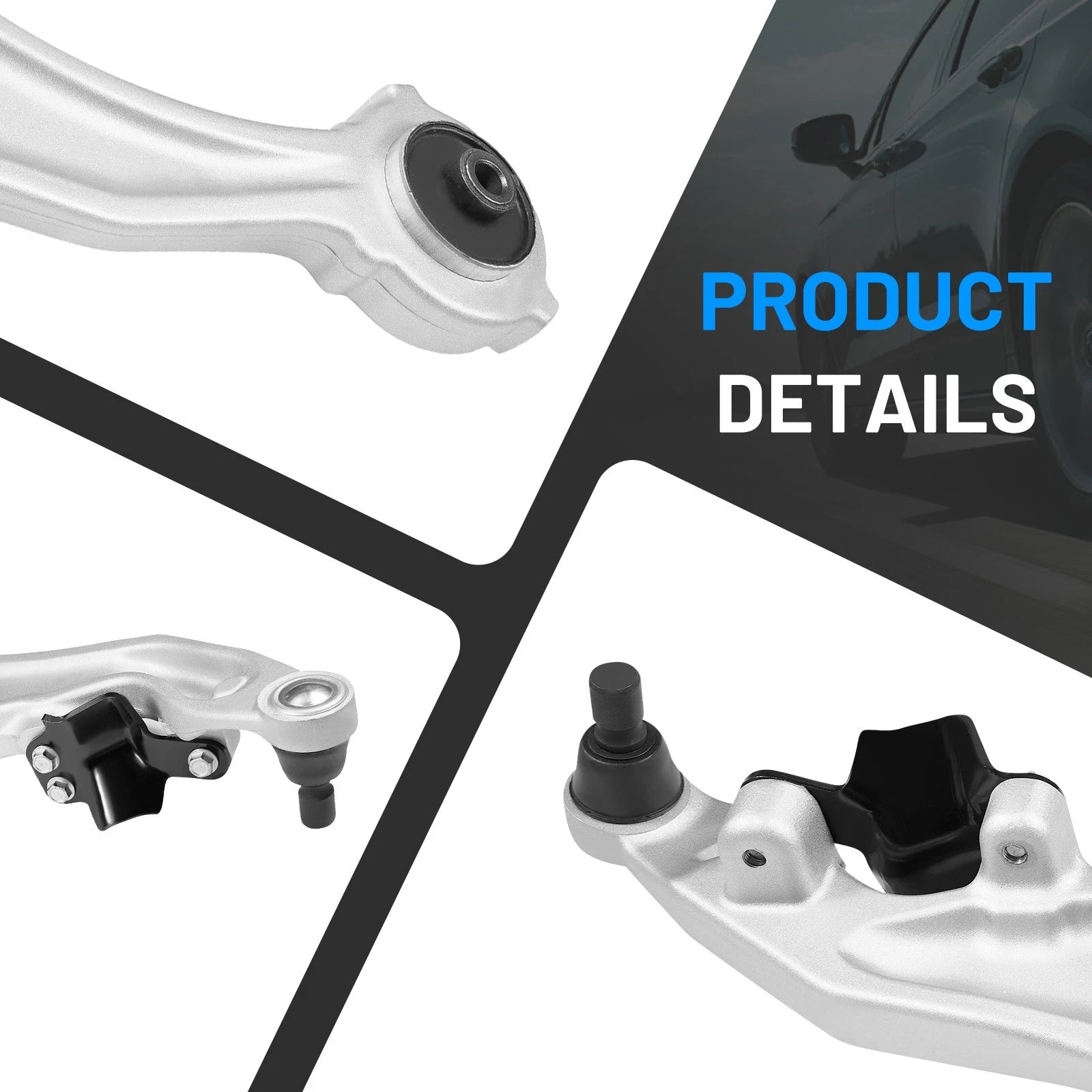 Front Lower Control Arms w/ Ball Joints Pair for Nissan Murano (2009-2014)