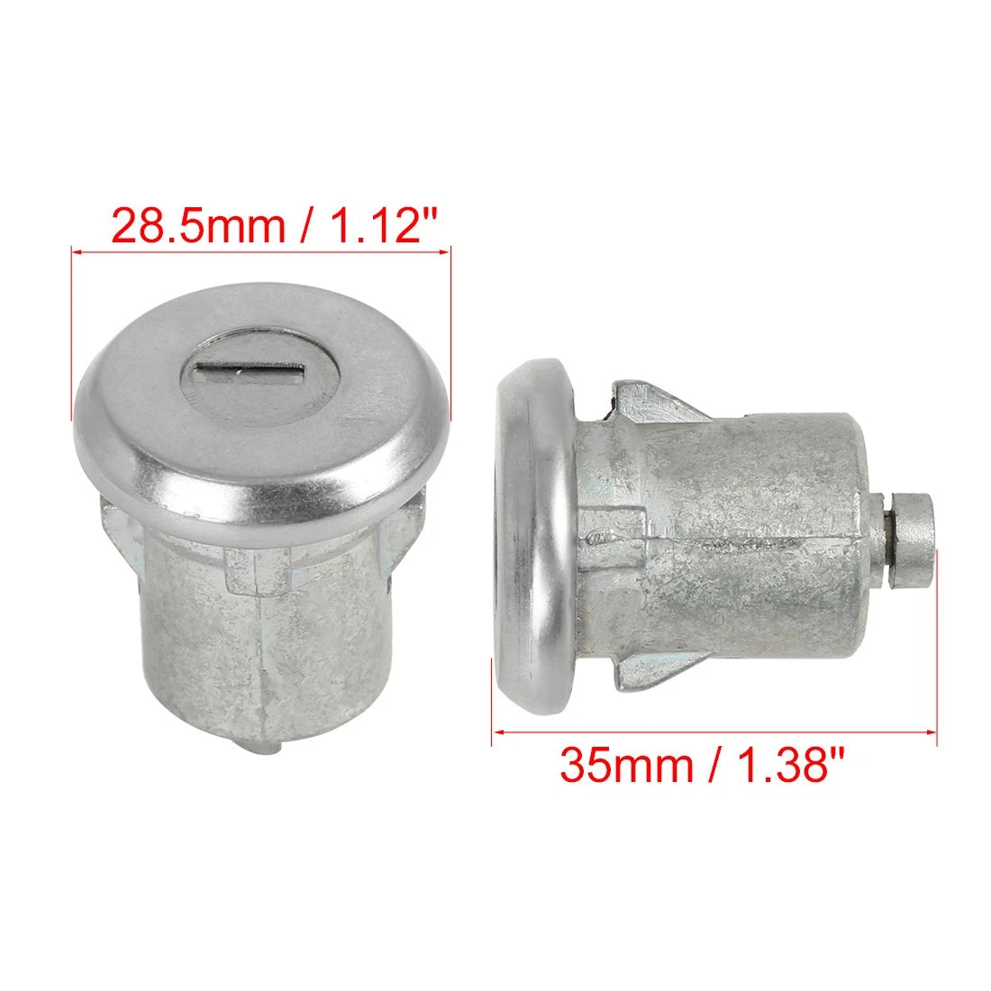 Door Lock Cylinder with Key for Chevrolet GMC Buick Cadillac (1 Pair)