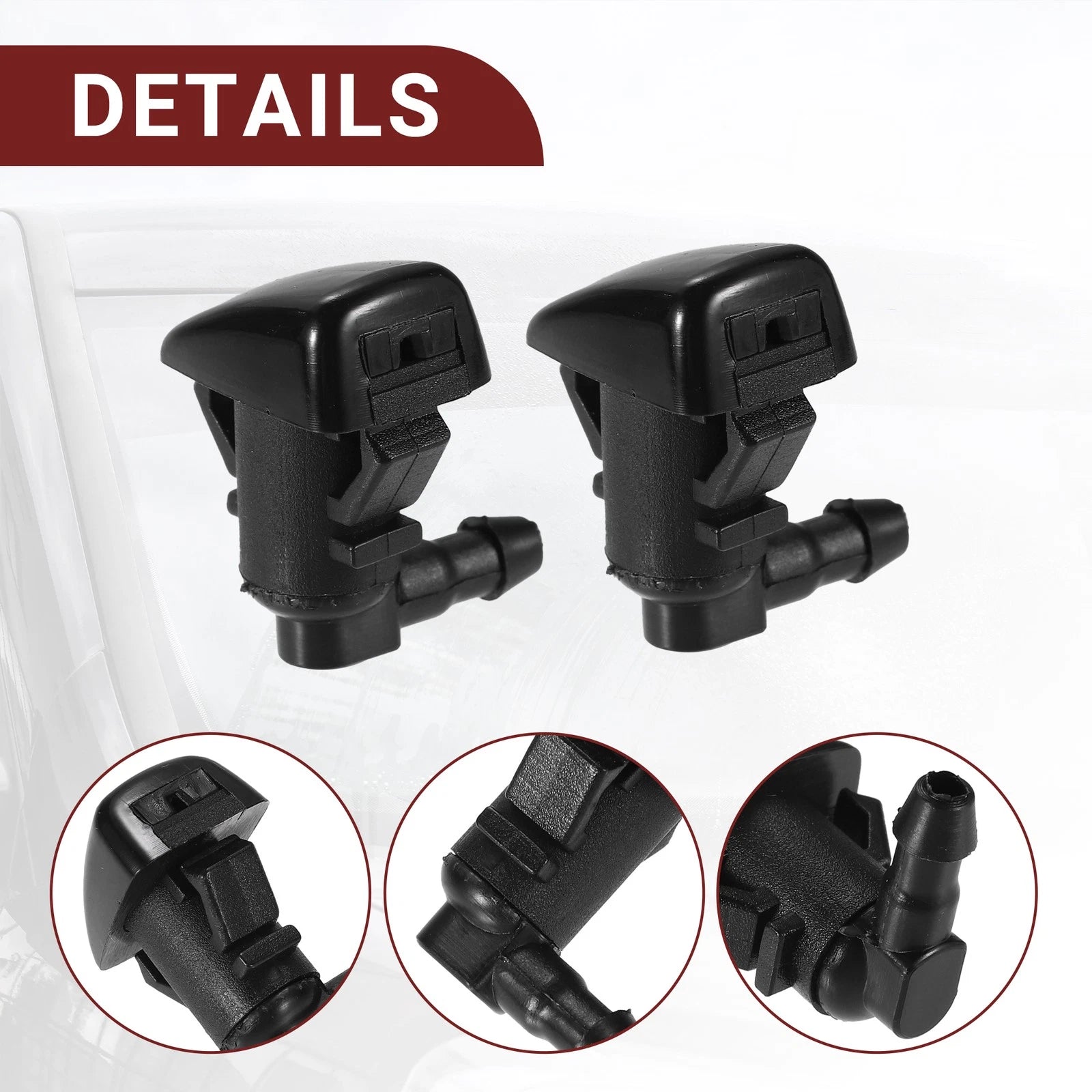 Set of 1 Windshield Washer Nozzle for Toyota Tacoma (2005–2023)
