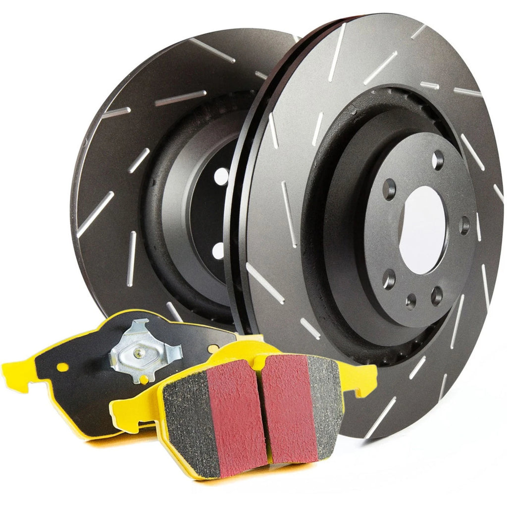 Set of 2 Brake Disc and Pad Kits for VW Jetta