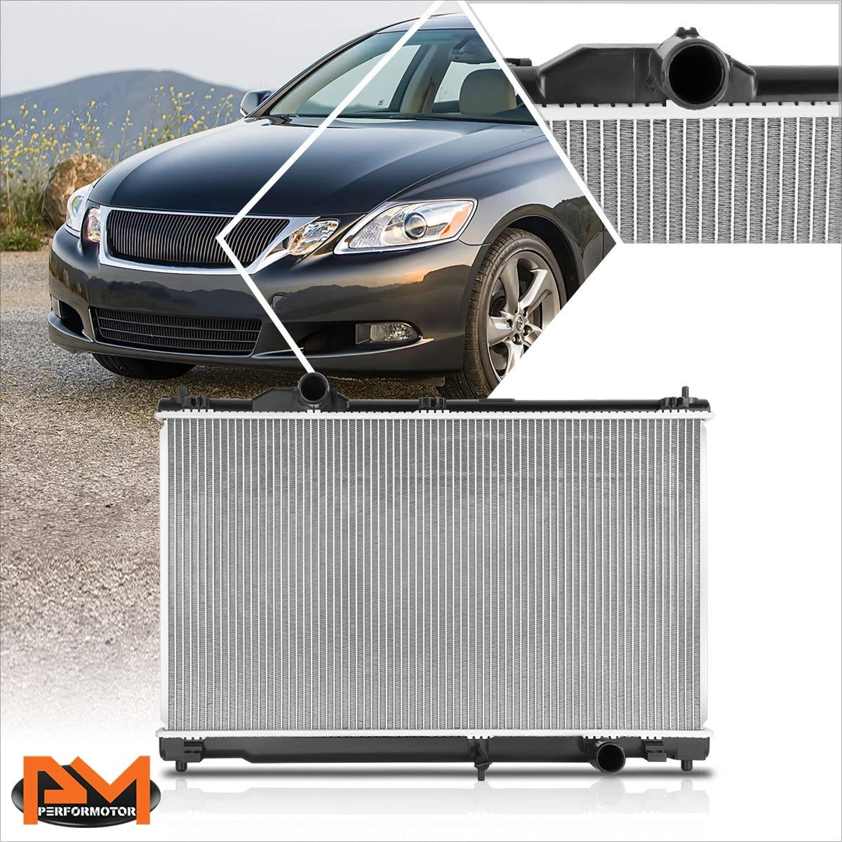 Aluminum Cooling Radiator DPI-2782 for Lexus GS300 GS350 GS450H (2006–2011)