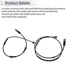Front & Rear Wheel Brake Pad Wear Sensor for BMW 330i GT xDrive