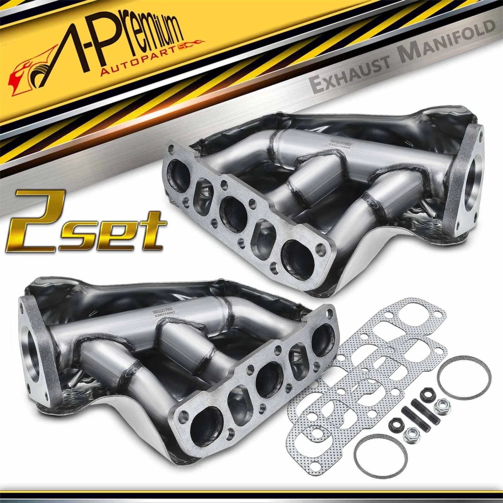 2X Exhaust Manifold with Gasket for Nissan Frontier (2005–2019)