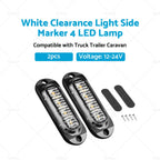 4X LED Clearance Light Side Marker for Truck Trailer Caravan