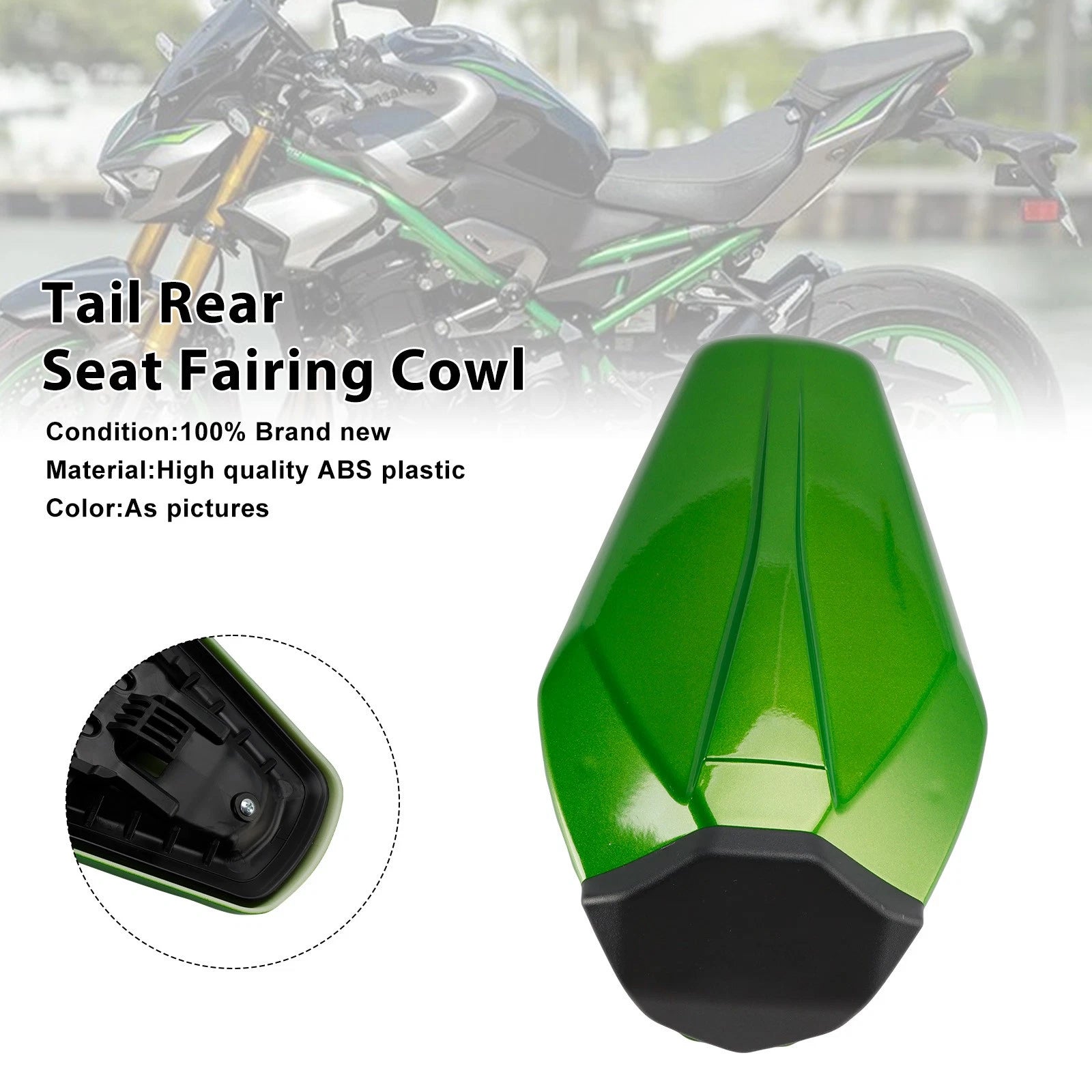 Tail Rear Seat Fairing Cowl for Kawasaki Z900 Z900SE (2025–2026) Green
