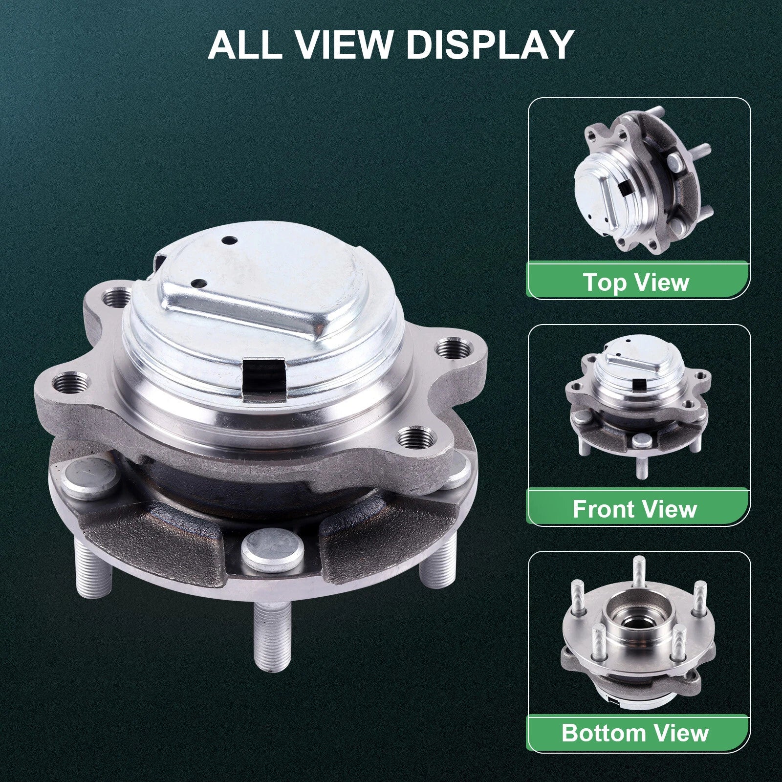 2X Front Wheel Bearing Hub w/ABS for Infiniti Q40 Q50 Q60 Q70 (2009–2018)