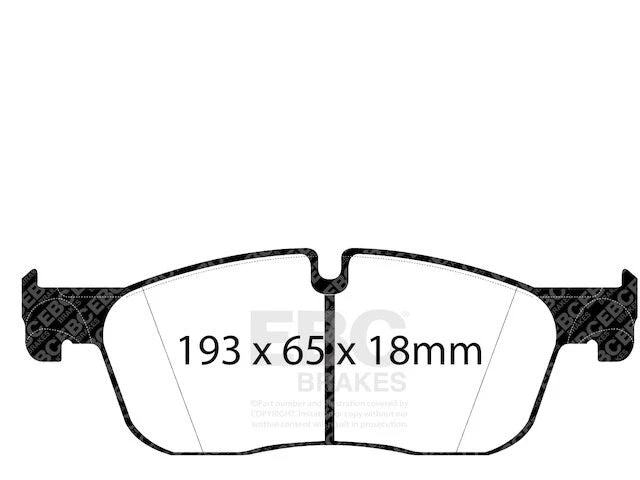 Front Brake Pad Set for Jaguar E-Pace (2018–2023) JY583XW