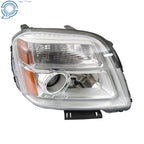 Right Side Halogen Headlight Assembly for GMC Terrain (2016-2017) Amber Chrome