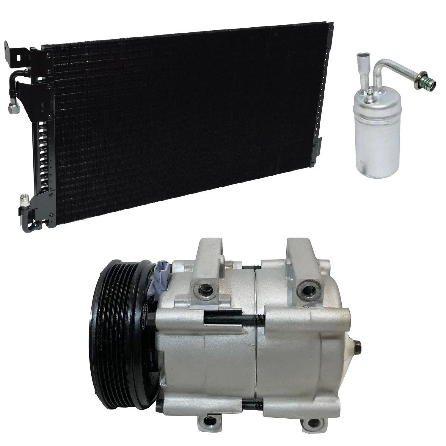 AC Compressor Kit with Condenser for Lincoln Continental 4.6L (1998–2000)