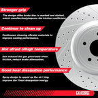 Rear Disc Brake Rotors & Ceramic Pads for Chevy Traverse GMC Acadia (2009–2017)