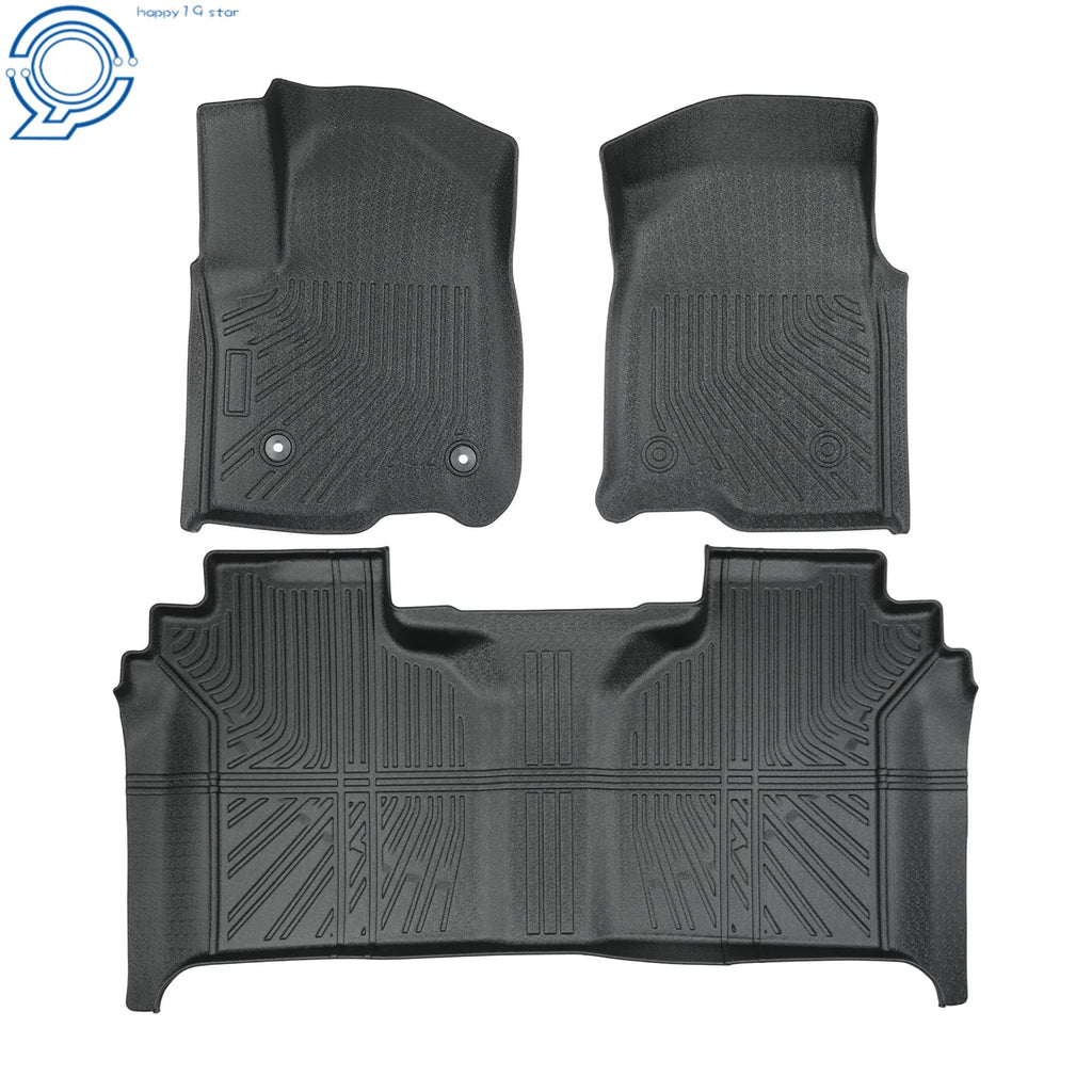 Set of 4 All Weather Floor Mats for Chevy Silverado/GMC Sierra Crew Cab (2019–2026)