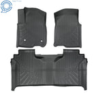Set of 4 All Weather Floor Mats for Chevy Silverado/GMC Sierra Crew Cab (2019–2026)