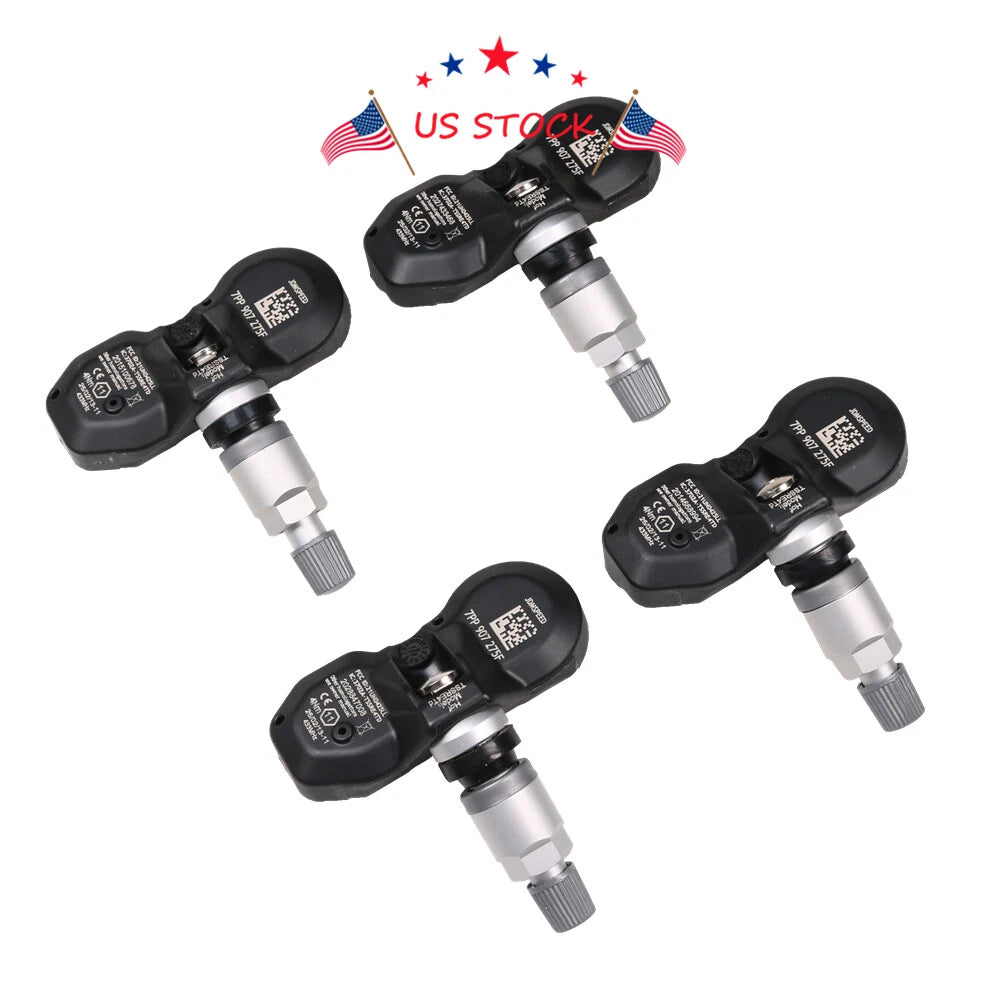 Set of 4 Tire Pressure Sensors for Audi A4 A6 A8 VW Porsche 911 (2010–2020)