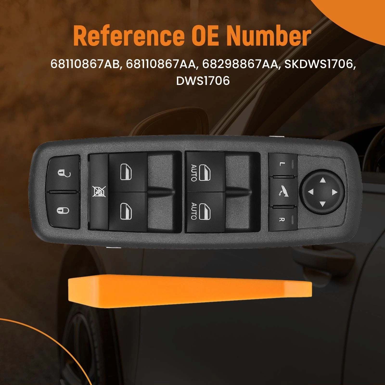 Power Window Switch for Ram 1500 2500 3500 4500 5500 (2012-2015)