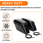 Hard Saddlebags with Conversion Brackets for Harley Heritage Softail