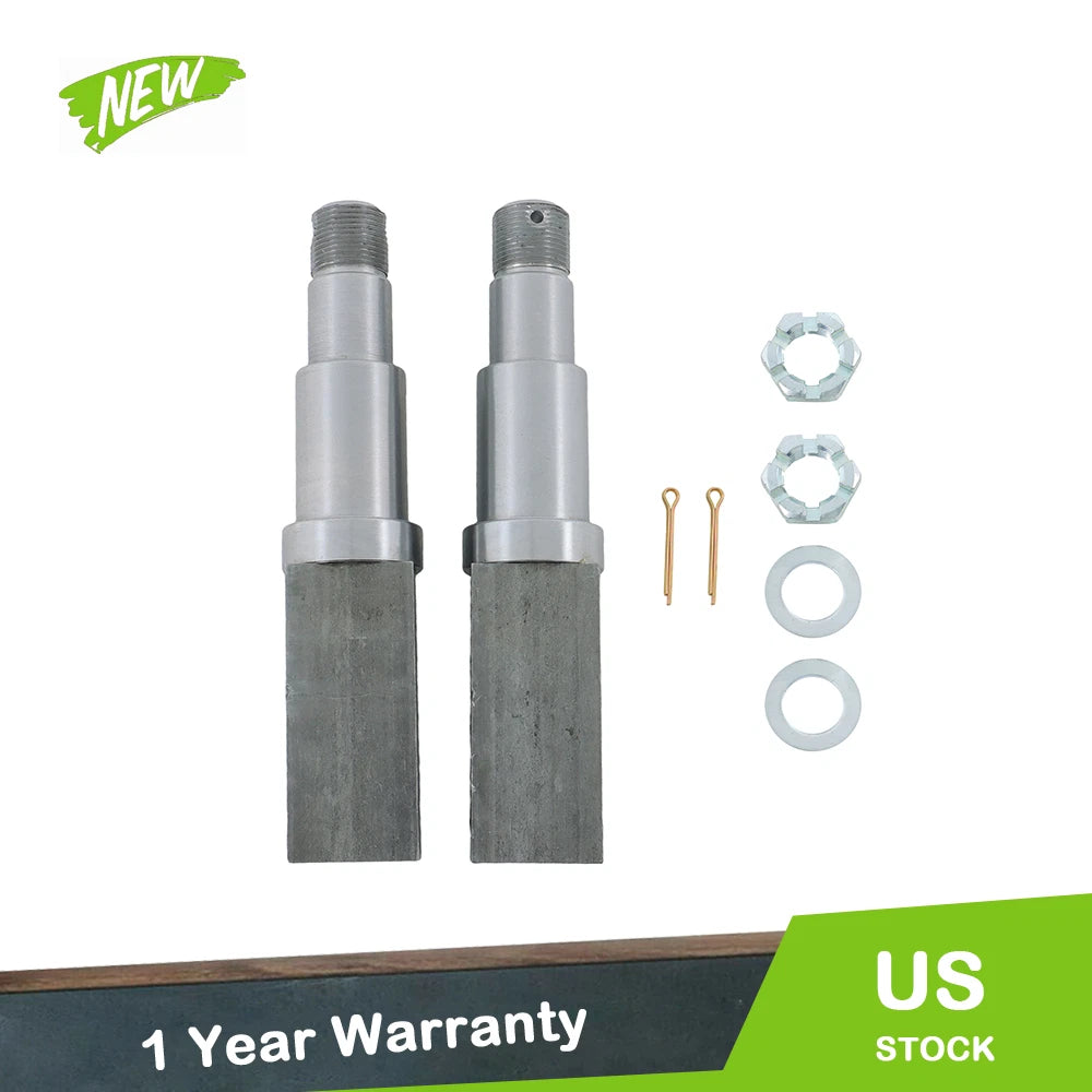 Set of 2 Square Spindle 8.25" x 1.5" with Fastening Accessories