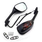 Integrated Turn Signal Side View Race Mirror for Suzuki GSXR 750 (2006–2015)