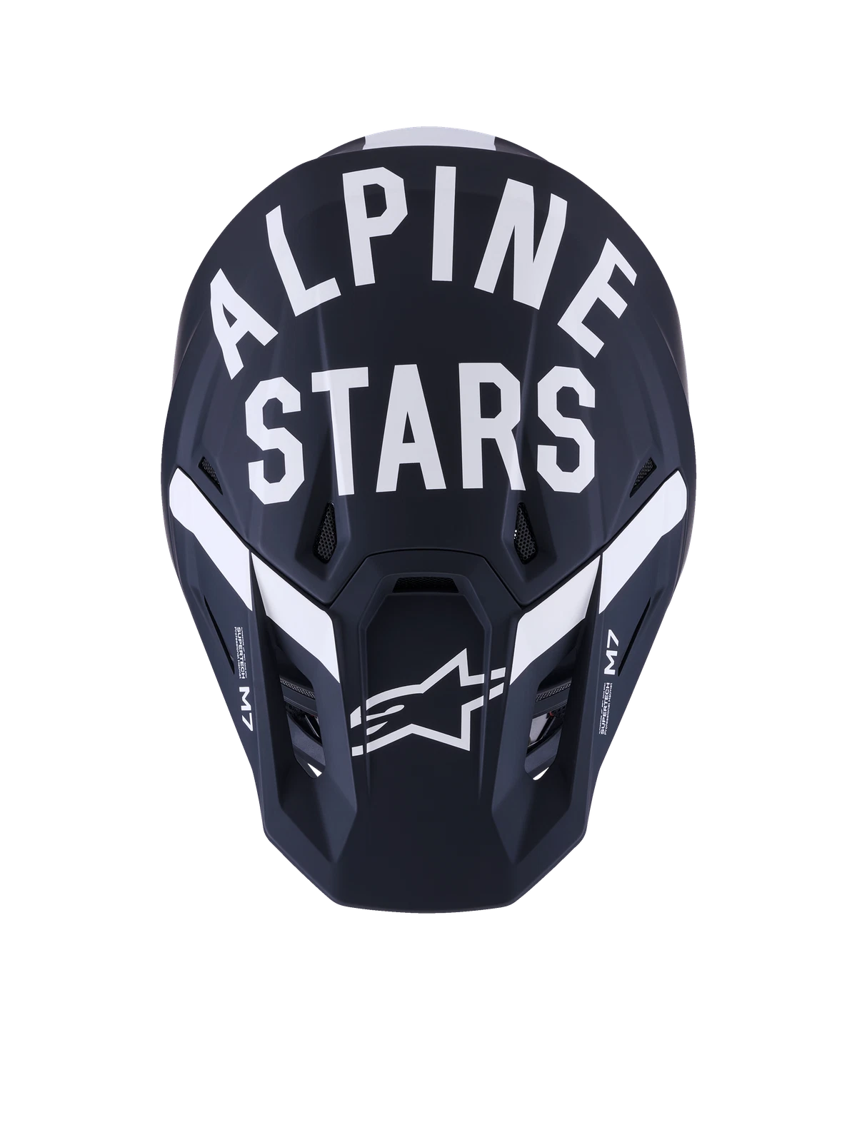 Alpinestars SM7 Dasher Helmet for Offroad Motorcycle (Black/White Matte)