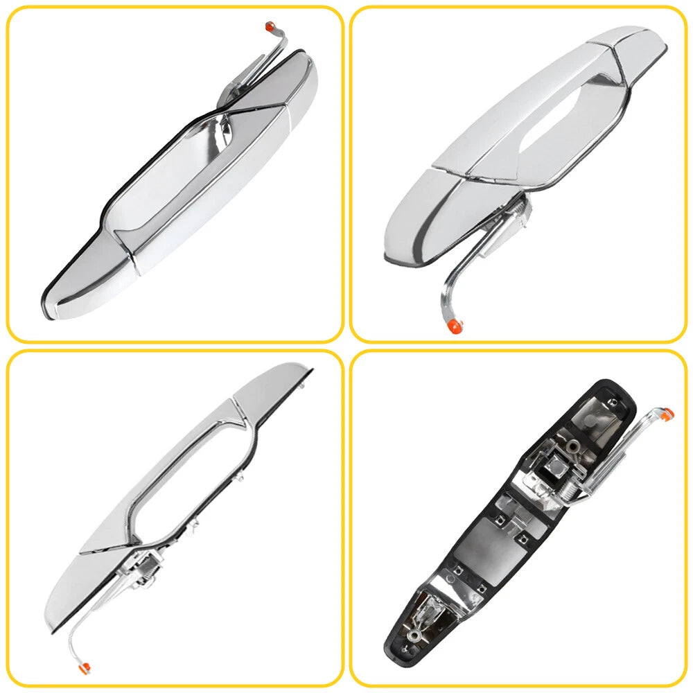 Chrome Door Handle for Chevy GMC (2007–2013) Left Rear
