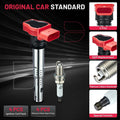 Set of 4 Ignition Coil Pack Spark Plugs for Audi TT Quattro Touareg (2006–2010) UF529