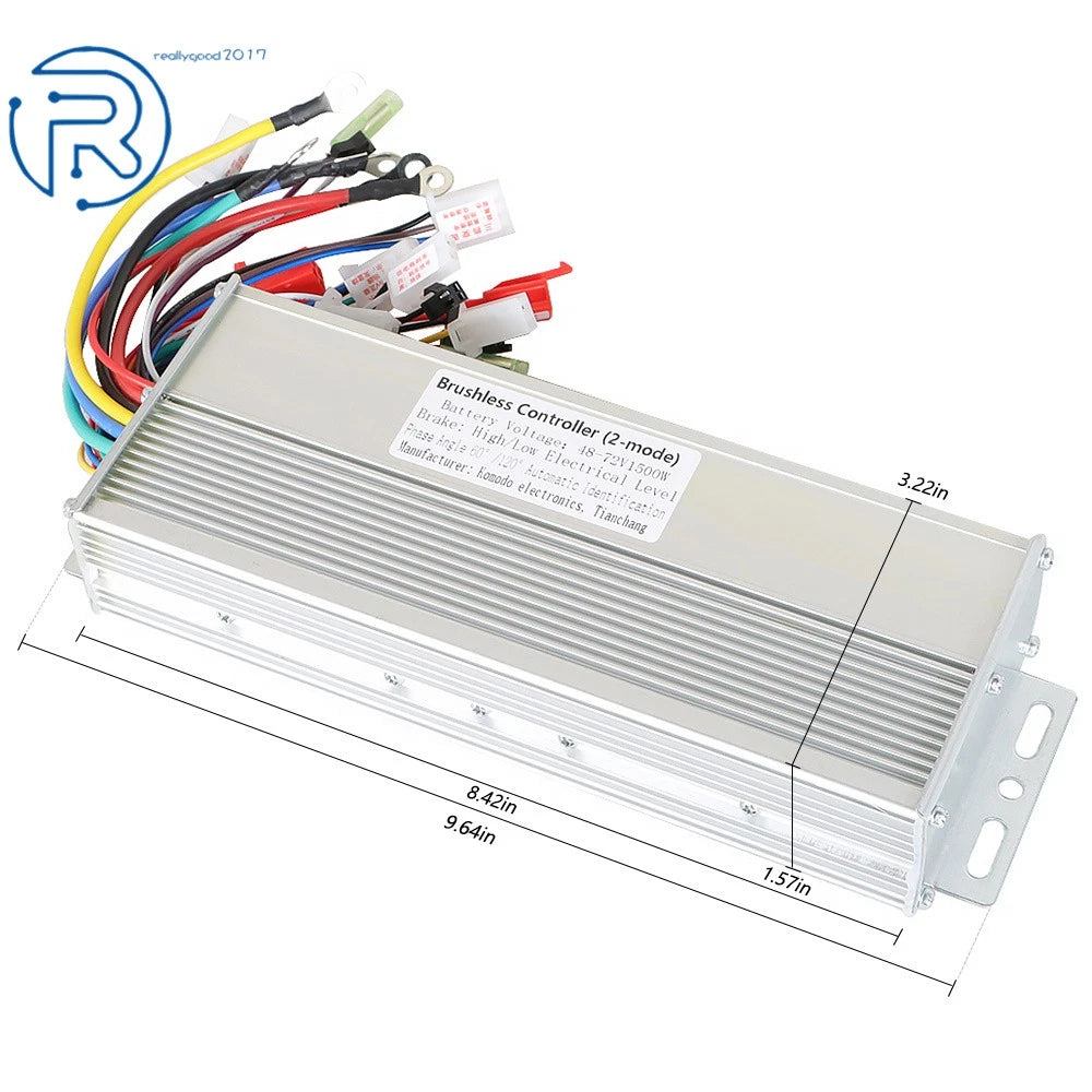 Brushless Motor Speed Controller for Electric Bicycle Scooter (48V/72V)
