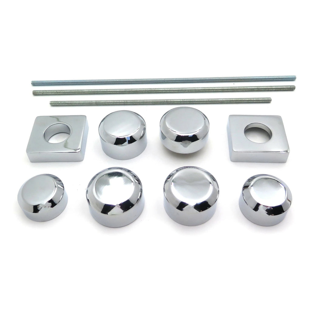 Set of 2 Fork Axle Caps Covers for Suzuki GSX-R 600 750 2005-2008, 1000 2006-2007 Chrome