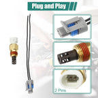 Intake Air Temperature Sensor Kit for Cadillac Chevrolet (25036751, 25037225)