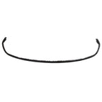 Replacement Black Textured Polypropylene Front Lower Bumper Deflector