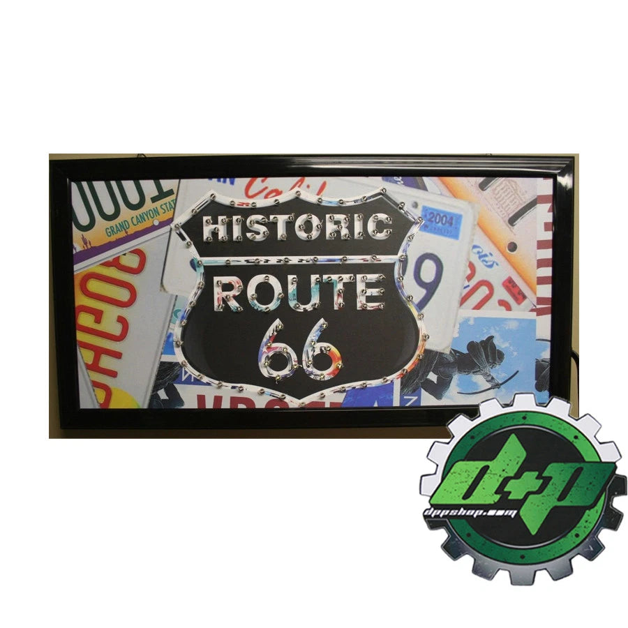 LED Lighted Sign for Route 66 Historic Road Service Station