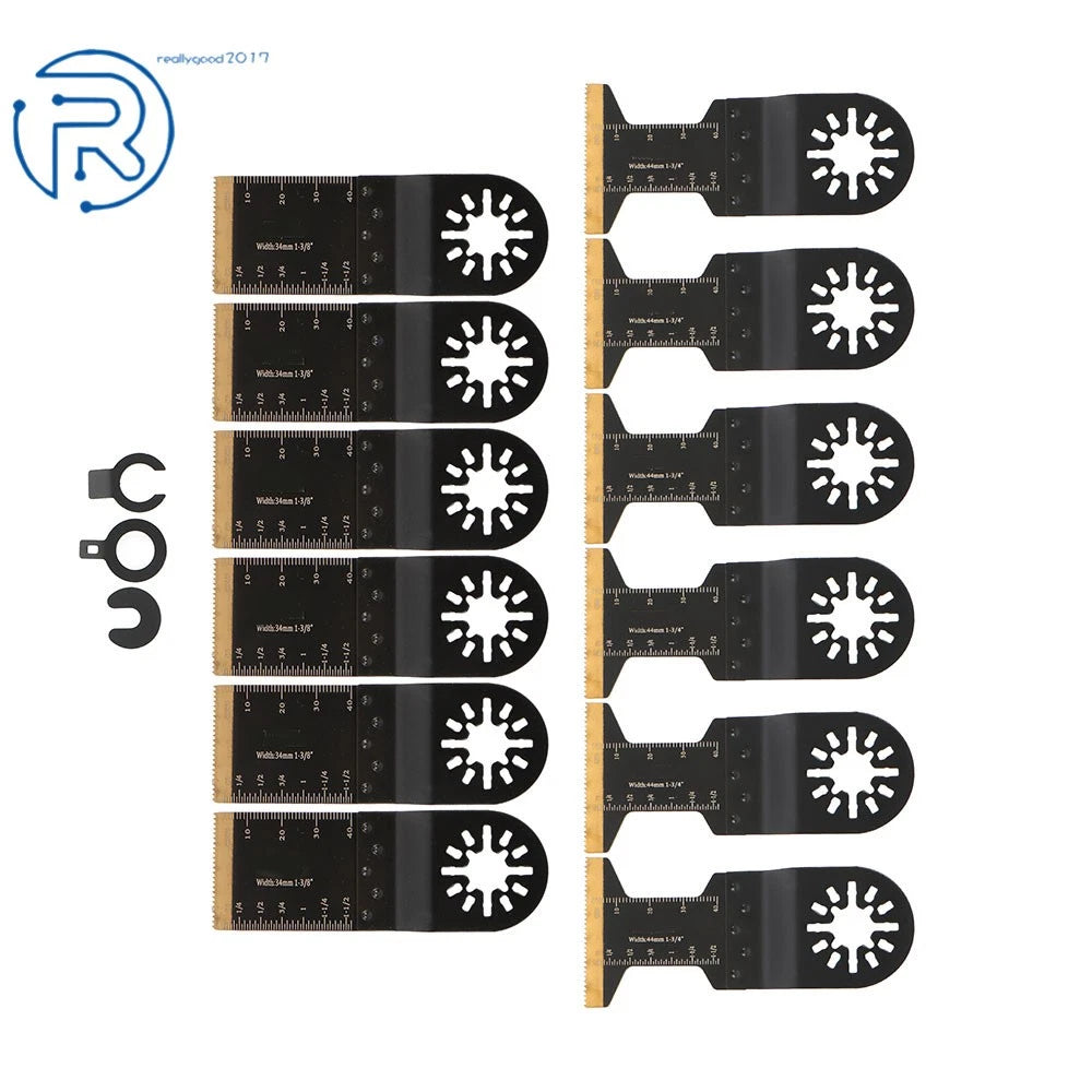 Set of 6 Oscillating Tool Blades 34mm/1.34Inch & 44mm/1.73Inch