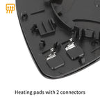 Heated Mirror Glass w/ Backing Plate for Volkswagen CC Eos (2009–2017)