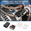 16 Pin Headlight Waterproof Connector Plug for Ford Mondeo 