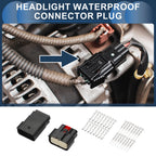 16 Pin Headlight Waterproof Connector Plug for Ford Mondeo 