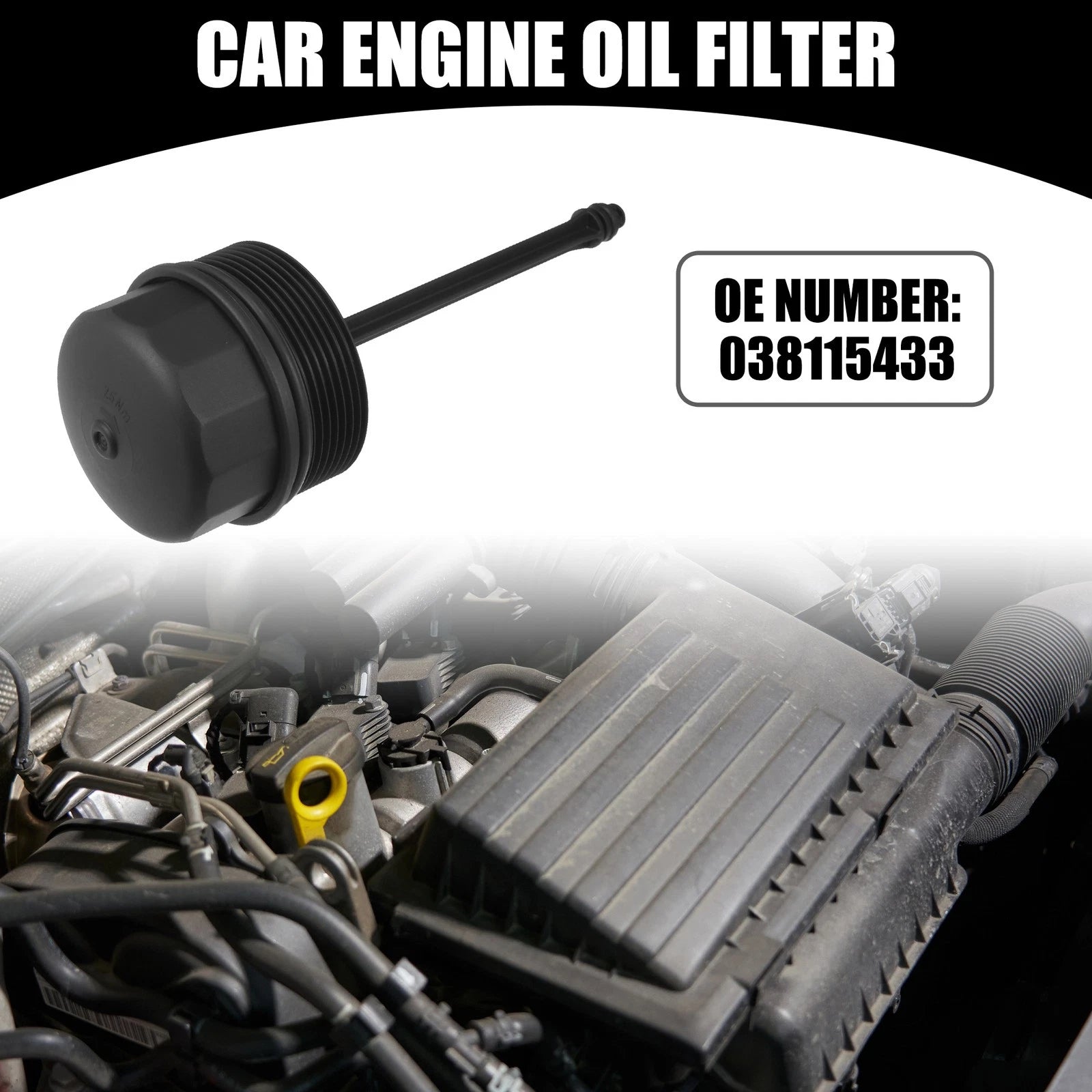 Oil Filter Housing Cap Cover No. 038115433 for Volkswagen Golf IV (1997–2006)