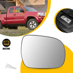 Heated Right Side Mirror Glass with Backing Plate for Toyota Tacoma (2005–2011)
