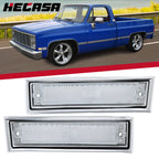 Pair Front Signal Side Marker Lights for GMC Chevy Pickup (1981–1991)