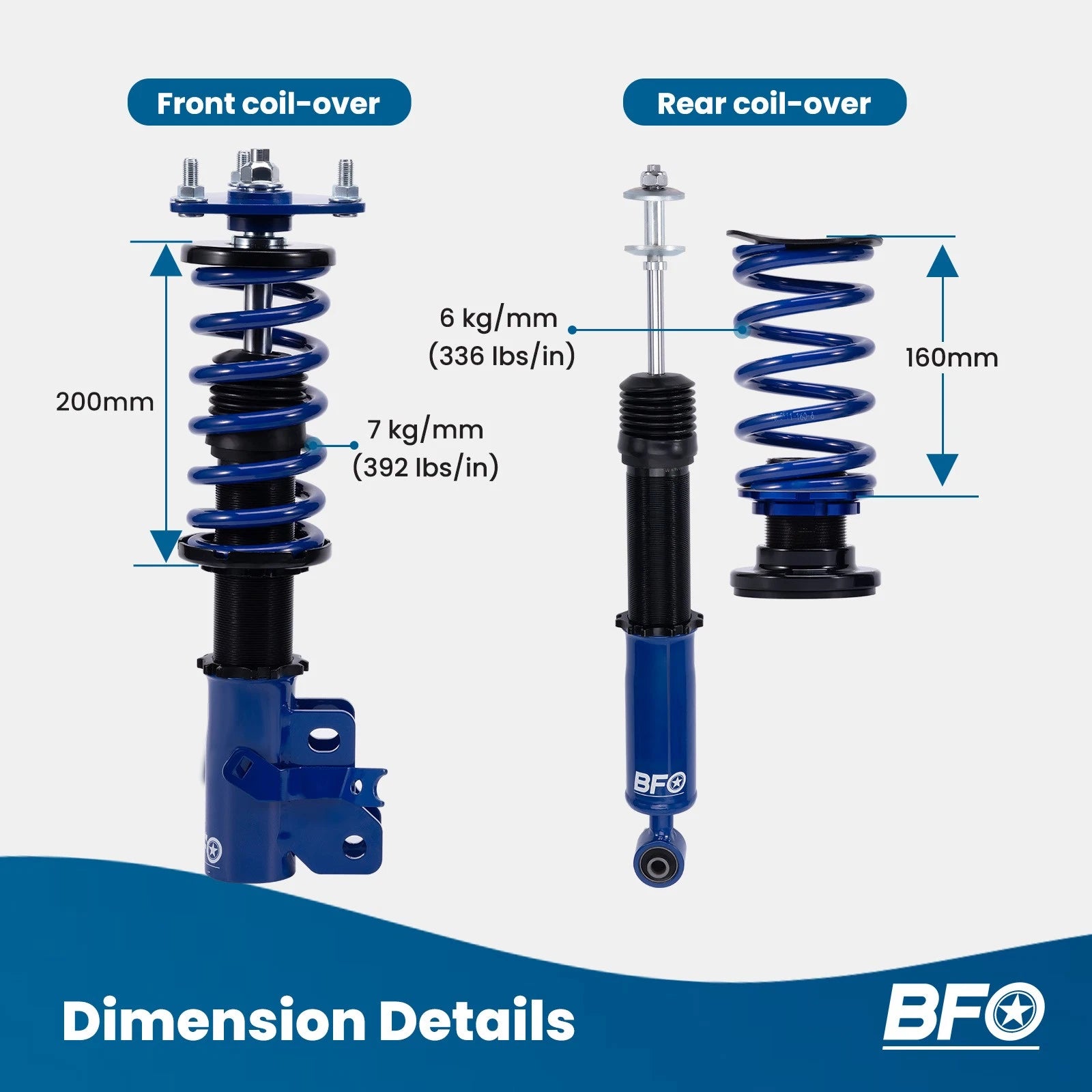 Adjustable Coilovers Suspension Kit for Honda Civic Si (2006–2011)