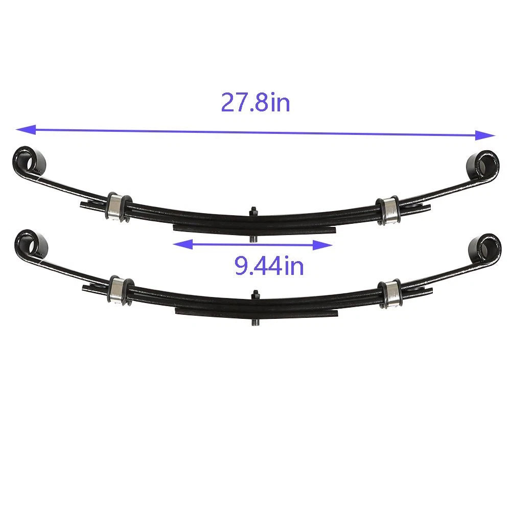 Set of 2 Heavy Duty Rear Leaf Springs for EZGO TXT (1996–2013)
